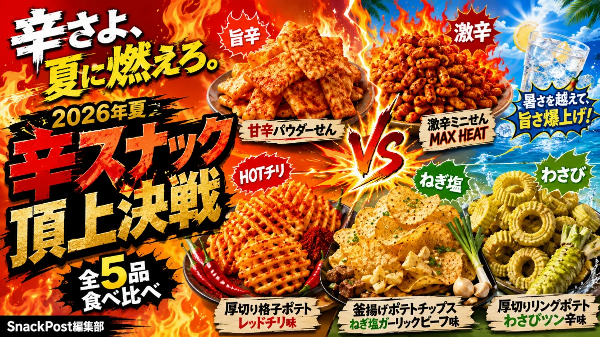辛さよ、夏に燃えろ。 2026年夏 辛スナック頂上決戦 | The Snack Post